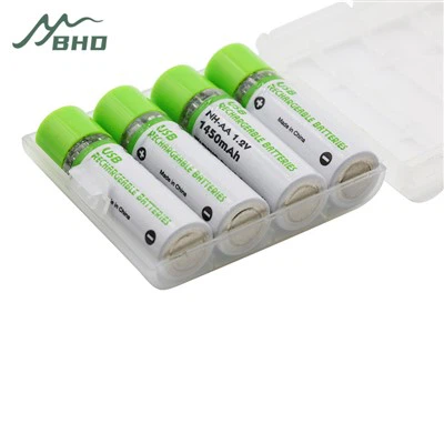 Baterias Recarregáveis ​​Aa Usb