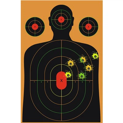 Papel de alvo de ajuste de arma de fogo